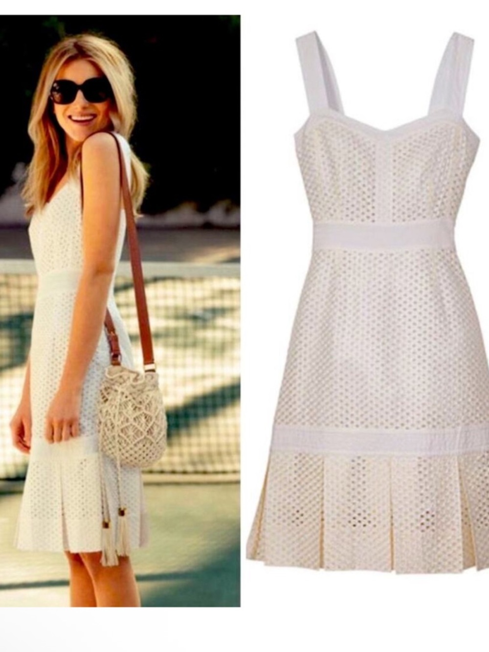 Tory Burch New Without Tags cotton white dress in size 4